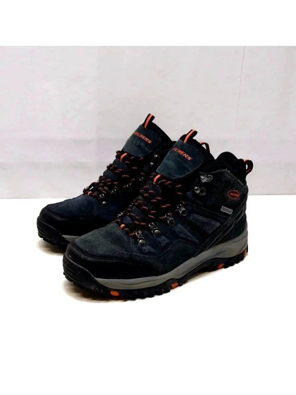 Skechers Relment Pelmo Suede Hiking Boot 64869 Waterproof Relaxed Fit Mens 7 EUC